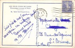 CPA Paris Eglise Saint Francois Xavier