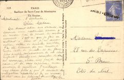 VINTAGE POSTCARD Paris Basilica Of the Sacring Heart De Montmartre a Stoup