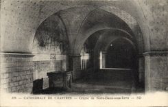 CPA Cathedrale De Chartres Crypte De Notre Dame Sous Terre