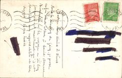 POSTAL Nevers de la VENDIMIA la catedral el puente principal del horno