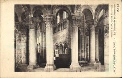 VINTAGE POSTCARD Holy Benoit On the Loire the Colonnade Of the Sanctuary
