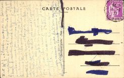 De la VENDIMIA de la POSTAL monasterio Sens de la natividad el claustro del St Lucas del claustro en la corte interior que sirve los cuartos que visitan