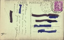 VINTAGE POSTCARD Colmar Police station