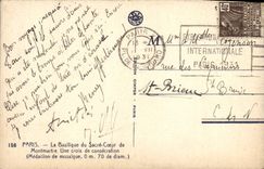 CPA Paris La Basilique Du Sacre Coeur De Montmartre Une Croix De Consecration