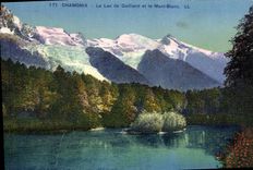 CPA Chamonix Le Lac De Gailland Et Le Mont Blanc