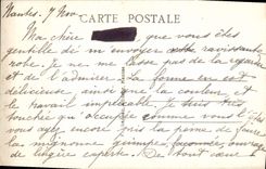 VINTAGE POSTCARD Nantes the Cathedral the Gate And the Course St Pierre