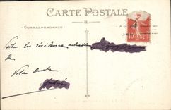 VINTAGE POSTCARD Nantes the Castle the Large Home Court