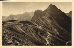 VINTAGE POSTCARD Soft France the Pyrenees the Collar Of Tourmalet