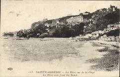 VINTAGE POSTCARD Sainte Address Heve Seen Of the Beach