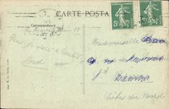 VINTAGE POSTCARD Sainte Address Heve Seen Of the Beach