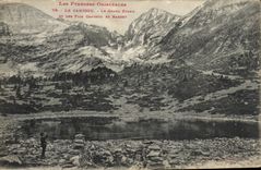 CPALe Canigou the Large Pond and the peaks Canigou and Barbet