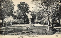POSTAL de la VENDIMIA Sens el primo de Jean del jardín público
