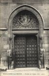 VINTAGE POSTCARD Boulogne On the Seine Gate Of the Church