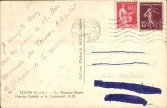 VINTAGE POSTCARD Tours the New Old Museum eveche and the cathedral