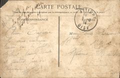 CPA Compiegne Quartier Ottenin Militaria