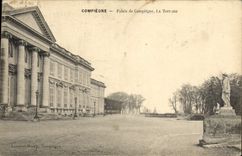 Paladar de Compiegne de la POSTAL de la VENDIMIA de Compiegne la terraza