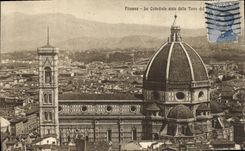 CPA Firenze La Cattedrale Pista Dalla Torre Del