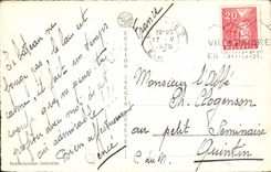 CPA Lausanne Vue Generale Et Les Alpes