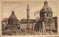 POSTAL Roma Colonna Trajana de la VENDIMIA