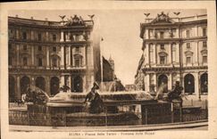 Término Fontana Deile Najadi de Roma Plazza Delle de la POSTAL de la VENDIMIA