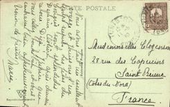 POSTAL Túnez de la VENDIMIA la catedral