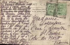 POSTAL de la VENDIMIA el mercado Harborough del jardín público