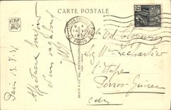 VINTAGE POSTCARD Fair Colonial International Paris 1931 a sight of the Portuguese section
