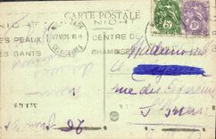 VINTAGE POSTCARD Interior Moujatterle of the vault