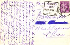 CPA Sens La Cathedrale Porte de Saint Denis