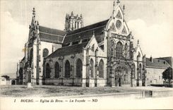 CPA Bourg Eglise de Brou La Facade