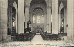 VINTAGE POSTCARD Interior Nirot of St Hilaire
