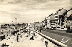 MODERN CARD the Dimension of La Baule Love View of the beach and the new boulevard Sands d4Or Armoric Photogravure
