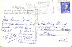 MODERN CARD the Dimension of La Baule Love View of the beach and the new boulevard Sands d4Or Armoric Photogravure