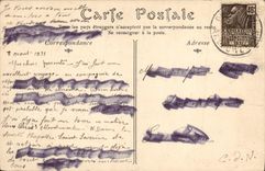 VINTAGE POSTCARD Paris Church Notre Dame southern side Gate