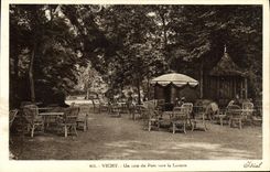 VINTAGE POSTCARD Vichy a corner of the Park towards the dairy