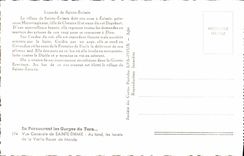 MODERN CARD By Traversing the Gorges of the Tarn Sainte Enime Laces of the valley road of Mende