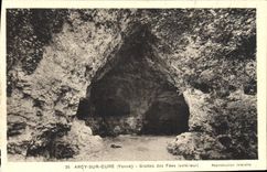 CPA Arcy Sur Cure Grottes des Fees 