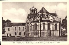VINTAGE POSTCARD Vezelay the Basilica of the Madeleine dimensions of I' Abside