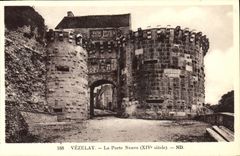 VINTAGE POSTCARD Vezelay the New Gate