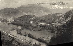 VINTAGE POSTCARD the Heavy Pyrenees Sight on Gave the Peak of Jer and the chain of the Pyrenees