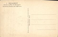 VINTAGE POSTCARD Douaumont Ossuary and Phare of Douaumont