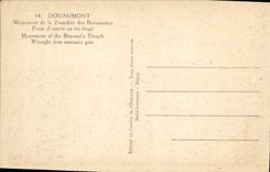 VINTAGE POSTCARD Douaumont Monument of Sliced Bayonets Main door out of wrought iron