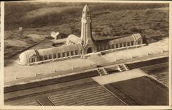 VINTAGE POSTCARD Douaumont Seen air