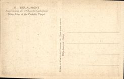 VINTAGE POSTCARD Douaumont major Furnace bridge of the Catholic Vault