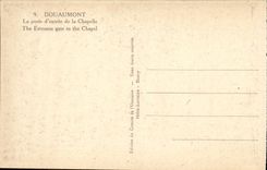 VINTAGE POSTCARD Douaumont the main door of the Vault