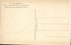 VINTAGE POSTCARD Douaumont Overall picture of the Cloister of the ossuary