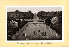 CPA Paris Grande Allee Des Tuileries
