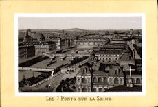 CPA Paris Les Ponts Sur La Seine