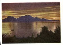 MODERN CARD Landego med midnattsol