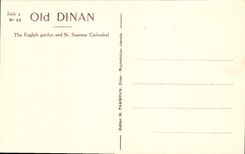 CPA Dinan Jardin Anglais et Eglise